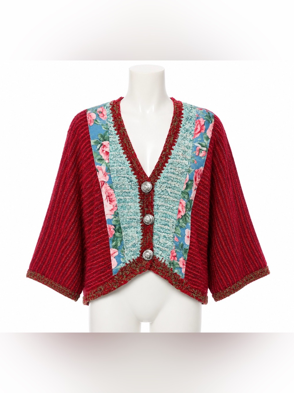 HANDMADE Patchwork Woven Cardigan